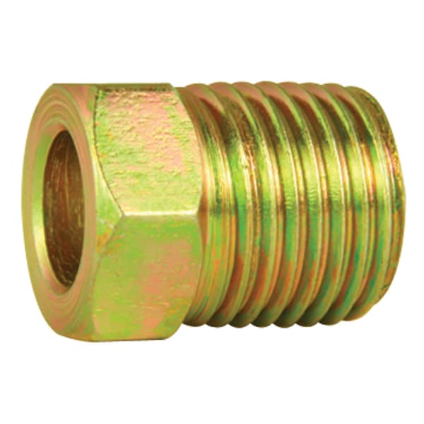 Steel Tube Nut, 1/4 (7/16-24 Inverted), 100/box